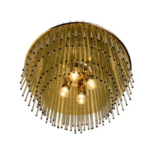 Load image into Gallery viewer, 1970s Waterfall Glass Rods Chandelier Designed by G. Sciolari for Lightolier