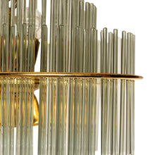 Load image into Gallery viewer, 1970s Waterfall Glass Rods Chandelier Designed by G. Sciolari for Lightolier