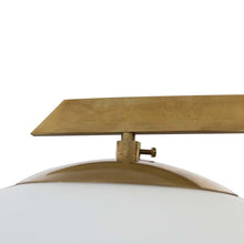 Load image into Gallery viewer, Glass And Brass Flash Mount Star Ceiling Light