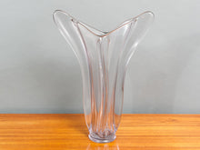 Load image into Gallery viewer, 1950s Czech Art Glass Crystal Vase