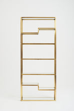 Load image into Gallery viewer, Mid-Century Brass and Glass Etagère