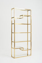 Load image into Gallery viewer, Mid-Century Brass and Glass Etagère