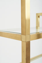 Load image into Gallery viewer, Mid-Century Brass and Glass Etagère