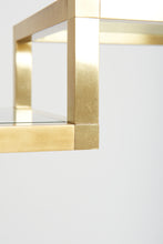 Load image into Gallery viewer, Mid-Century Brass and Glass Etagère