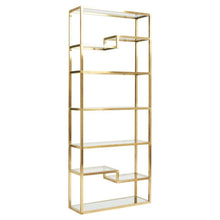 Load image into Gallery viewer, Mid-Century Brass and Glass Etagère