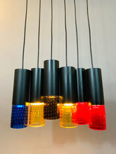 Load image into Gallery viewer, 6 x 1960s 'Chelsea' Whitefriars Glass Pendant Light