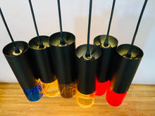 Load image into Gallery viewer, 6 x 1960s 'Chelsea' Whitefriars Glass Pendant Light