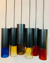Load image into Gallery viewer, 6 x 1960s 'Chelsea' Whitefriars Glass Pendant Light