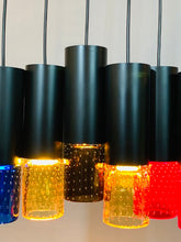 Load image into Gallery viewer, 6 x 1960s 'Chelsea' Whitefriars Glass Pendant Light