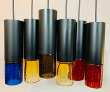 Load image into Gallery viewer, 6 x 1960s 'Chelsea' Whitefriars Glass Pendant Light