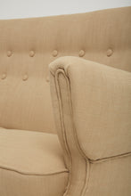 Load image into Gallery viewer, Swedish Modern Buttoned Sofa