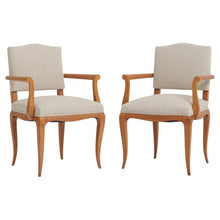 Load image into Gallery viewer, Pair of Art Deco Sycamore Armchairs att. to René Prou