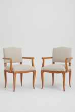 Load image into Gallery viewer, Pair of Art Deco Sycamore Armchairs att. to René Prou