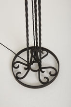 Load image into Gallery viewer, Art Deco Wrought Iron Floor Lamp