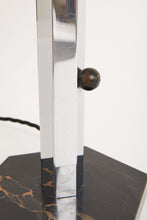 Load image into Gallery viewer, Art Deco Nickel and Marble Table Lamp