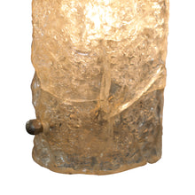 Load image into Gallery viewer, 1960s Long Icicle Textured Glass Wall Lights On a Chrome Frame by Hillbrand, Germany