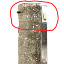 Load image into Gallery viewer, 1960s Long Icicle Textured Glass Wall Lights On a Chrome Frame by Hillbrand, Germany