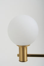 Load image into Gallery viewer, Pair of Brass and Glass Ceiling Lights by Erik Wärnå