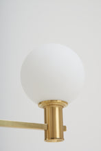 Load image into Gallery viewer, Pair of Brass and Glass Ceiling Lights by Erik Wärnå