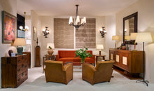 Load image into Gallery viewer, Pair of Brutalist Iron and Glass Wall Lights