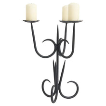 Load image into Gallery viewer, Midcentury Iron Candelabra