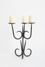 Load image into Gallery viewer, Midcentury Iron Candelabra