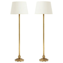 Load image into Gallery viewer, Pair of Midcentury Brass Floor Lamps