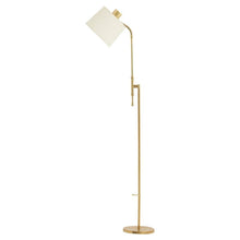 Load image into Gallery viewer, Midcentury Brass Reading Floor Lamp