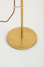 Load image into Gallery viewer, Midcentury Brass Reading Floor Lamp