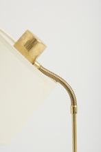 Load image into Gallery viewer, Midcentury Brass Reading Floor Lamp