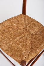 Load image into Gallery viewer, Pair of Midcentury Teak and Rush Chairs by Otto Gerdau