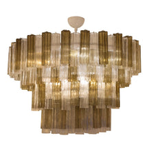 Load image into Gallery viewer, Large Clear And Smoke Colour Murano Tronchi Irregolari Chandelier