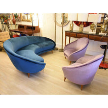 Load image into Gallery viewer, Pair of Mid Century armchairs Italian design by Federico Munari