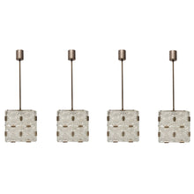 Load image into Gallery viewer, Set Of 4 Cut Crystal Glass Ceiling Lights By Kamenicky Senov