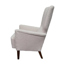 Load image into Gallery viewer, 1940s Danish high back stylish lounge chair newly upholstered