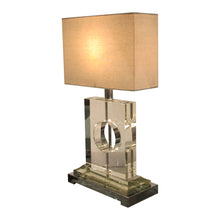 Load image into Gallery viewer, 1970s Italian stylish Lucite and chrome pair of table lamps