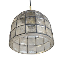 Load image into Gallery viewer, 1960s German single large bell-shaped pendant light by Glashütte Limburg