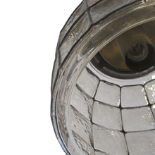 Load image into Gallery viewer, 1960s German single large bell-shaped pendant light by Glashütte Limburg