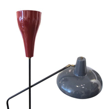Load image into Gallery viewer, Mid-century Italian floor lamp with two painted reflector shades