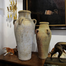 Load image into Gallery viewer, Mid-century set of two Greek Alexandrino terracotta amphoras, planters/urns/jars