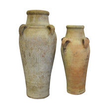 Load image into Gallery viewer, Mid-century set of two Greek Alexandrino terracotta amphoras, planters/urns/jars
