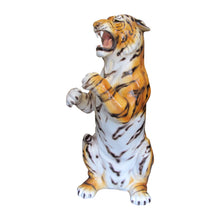 Load image into Gallery viewer, 1980s Italian large ceramic sculpture of a standing up tiger