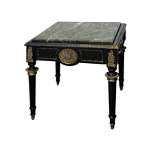 Load image into Gallery viewer, Mid-century French pair of side tables with green marble top