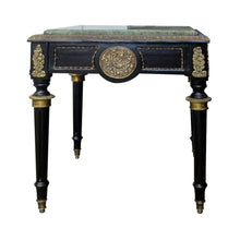 Load image into Gallery viewer, Mid-century French pair of side tables with green marble top