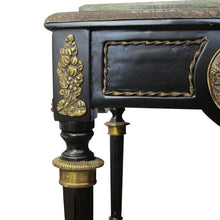 Load image into Gallery viewer, Mid-century French pair of side tables with green marble top