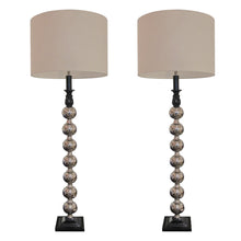 Load image into Gallery viewer, 1960s French pair of bulbous chrome table/floor lamps