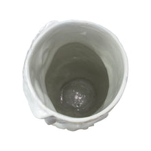 Load image into Gallery viewer, 1960s Continental Large White Glaze Ceramic Vase/Umbrella Stand In The Shape Of An Owl