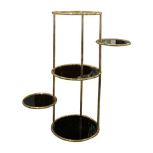 Load image into Gallery viewer, 1970s Tall Circular Articulated Brass Shelving Unit, Belgian