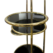 Load image into Gallery viewer, 1970s Tall Circular Articulated Brass Shelving Unit, Belgian