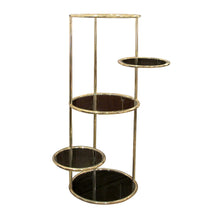 Load image into Gallery viewer, 1970s Tall Circular Articulated Brass Shelving Unit, Belgian